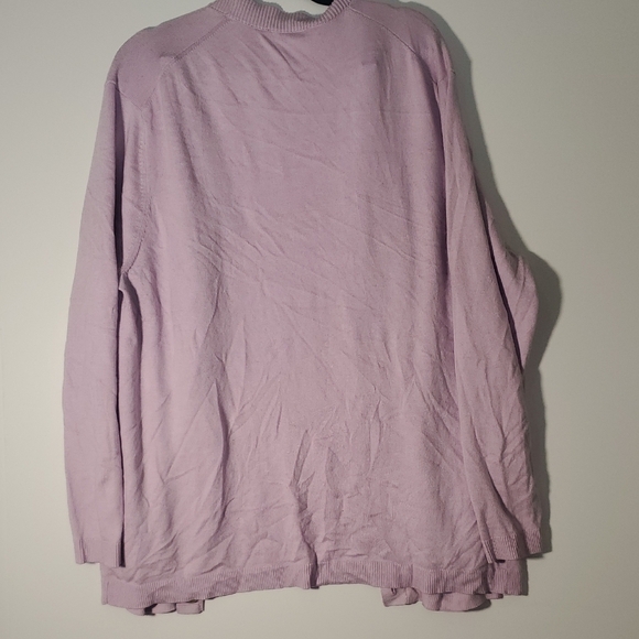 Ann Taylor cardigan Lavender Button-Up Women's Sweater Size XXL - Picture 4 of 9